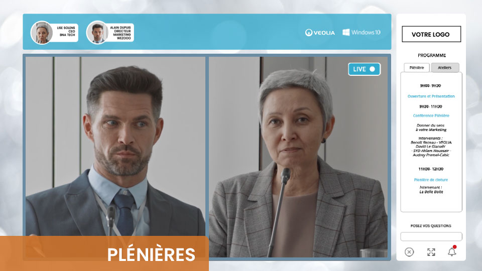 Diffusez vos plénières